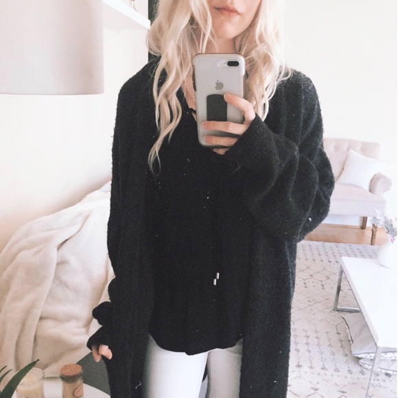 H&M Sweaters - H&M Dark Grey Oversized Cardigan